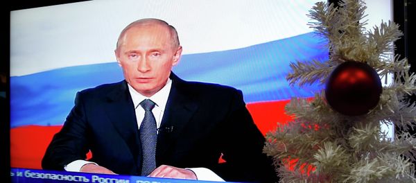 Broadcasting a television address by President Vladimir Putin to citizens of Russia Broadcasting a television address by President Vladimir Putin to citizens of Russia - Sputnik International