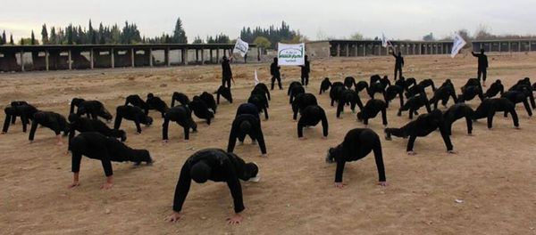 Militant group, members of Ahrar al-Sham brigade, one of the Syrian rebels groups Militant group, members of Ahrar al-Sham brigade, one of the Syrian rebels groups - Sputnik International