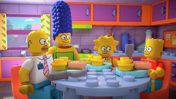 This image released by FOX shows characters from the animated series, The Simpsons, from left, Homer, Marge, Lisa and Bart, as Lego figures - Sputnik International