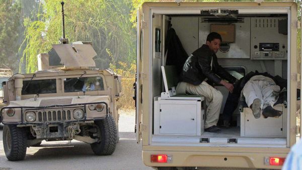 At least ten people were killed in a suicide attack on Afghan bank, carried out by Taliban militants in the city of Lashkar Gah, the Independent reported on Wednesday At least ten people were killed in a suicide attack on Afghan bank, carried out by Taliban militants in the city of Lashkar Gah, the Independent reported on Wednesday - Sputnik International