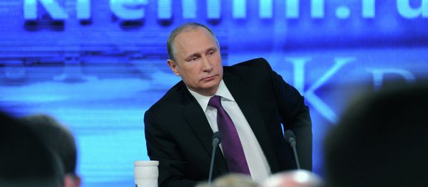 Russian President Vladimir Putin speaks during his annual news conference in Moscow Russian President Vladimir Putin speaks during his annual news conference in Moscow - Sputnik International