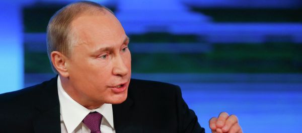 Russian President Vladimir Putin speaks during his annual end-of-year news conference in Moscow Russian President Vladimir Putin speaks during his annual end-of-year news conference in Moscow - Sputnik International