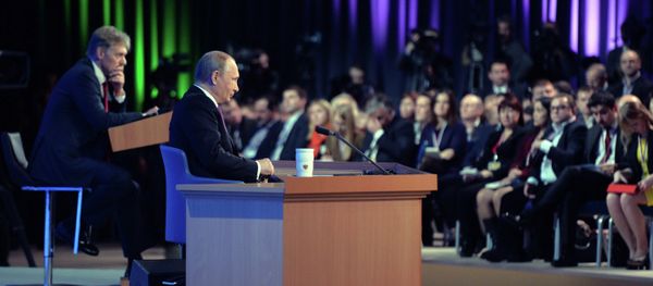 Tenth annual major news conference of Russian President Vladimir Putin Tenth annual major news conference of Russian President Vladimir Putin - Sputnik International