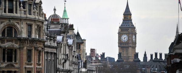 Whitehall and the clock tower of the Westminster Palace with the Big Ben bell as seen from Trafalgar Square Whitehall and the clock tower of the Westminster Palace with the Big Ben bell as seen from Trafalgar Square - Sputnik International