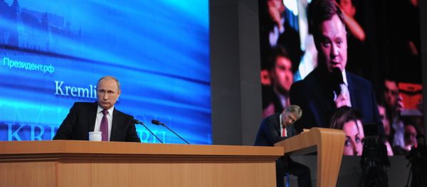 Tenth annual major news conference of Russian President Vladimir Putin Tenth annual major news conference of Russian President Vladimir Putin - Sputnik International