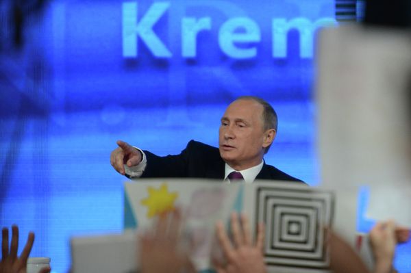 Tenth annual major news conference of Russian President Vladimir Putin Tenth annual major news conference of Russian President Vladimir Putin - Sputnik International