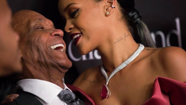 Singer Rihanna and her grandfather Lionel Braithwaite Singer Rihanna and her grandfather Lionel Braithwaite - Sputnik International