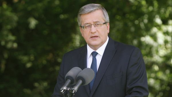 Poland’s President Bronislaw Komorowski - Sputnik International