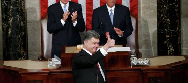Ukraine President Petro Poroshenko thanked US for sanctions against Crimea: White House Ukraine President Petro Poroshenko thanked US for sanctions against Crimea: White House - Sputnik International