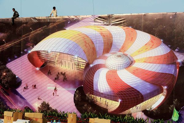 An artist's rendition of the planned Qingdao Oriental Movie Metropolis in Qingdao An artist's rendition of the planned Qingdao Oriental Movie Metropolis in Qingdao - Sputnik International