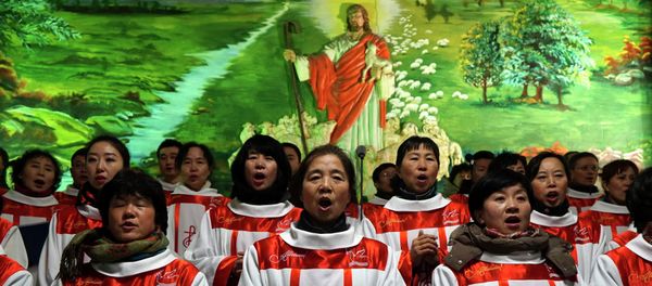Christmas celebrations were prohibited in all schools in one of the cities in East China's Zhejiang Province, local newspaper Global Times reported Thursday. Christmas celebrations were prohibited in all schools in one of the cities in East China's Zhejiang Province, local newspaper Global Times reported Thursday. - Sputnik International