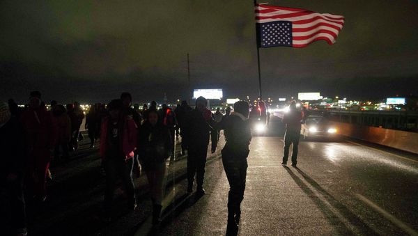 - More than 120 people have marched in silence through downtown St.Louis, Missouri, protesting against police brutality, St. Louis Post-Dispatch reported. - More than 120 people have marched in silence through downtown St.Louis, Missouri, protesting against police brutality, St. Louis Post-Dispatch reported. - Sputnik International