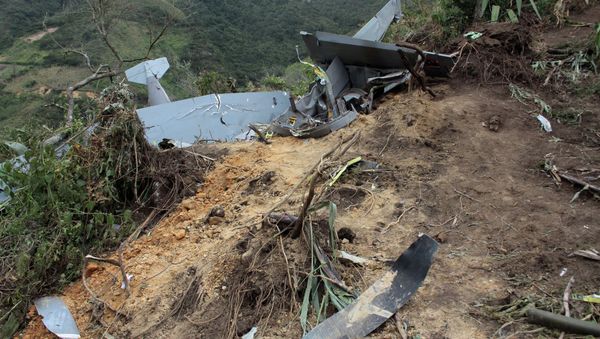 All seven people aboard died when a plane crashed in the Colombian province of Santander, El Tiembo Colombia reported Thursday. - Sputnik International