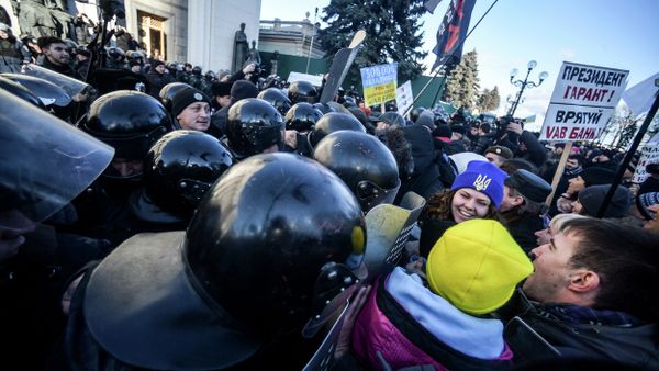 Russian LifeNews TV channel reported Thursday that two of its journalists have been attacked while covering the nationalists rally in Kiev. Russian LifeNews TV channel reported Thursday that two of its journalists have been attacked while covering the nationalists rally in Kiev. - Sputnik International