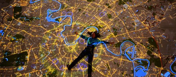 A visitor at the opening of the Interactive Moscow Map hall - Sputnik International