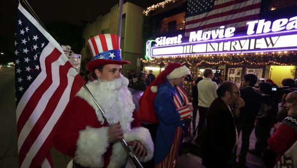 The scandal-ridden comedy 'The Interview' has sparked a wave of patriotism among Americans who have turned seeing the movie into an act of resistance to censorship. The scandal-ridden comedy 'The Interview' has sparked a wave of patriotism among Americans who have turned seeing the movie into an act of resistance to censorship. - Sputnik International