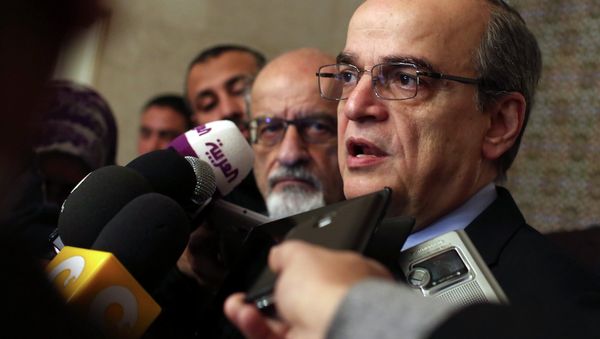 Hadi al-Bahra (R), Haitham al-Maleh - Sputnik International