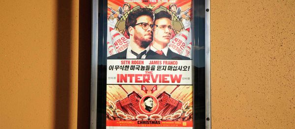 The poster for the film The Interview is seen outside the Alamo Drafthouse theater in Littleton, Colorado December 23, 2014 The poster for the film The Interview is seen outside the Alamo Drafthouse theater in Littleton, Colorado December 23, 2014 - Sputnik International