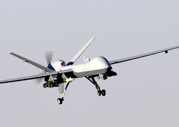 US MQ-9 Reaper drone in flight - Sputnik International