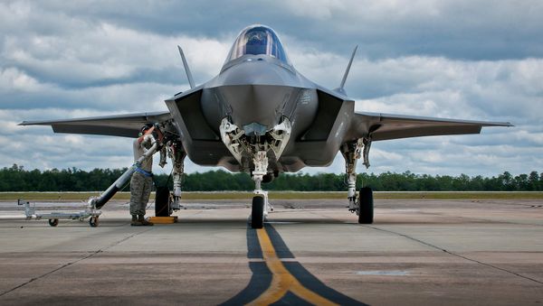 An F-35 being refueled at Eglin Air Force Base in Florida. An F-35 being refueled at Eglin Air Force Base in Florida. - Sputnik International
