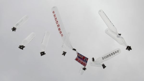 Balloons carrying anti-North Korea leaflets - Sputnik International