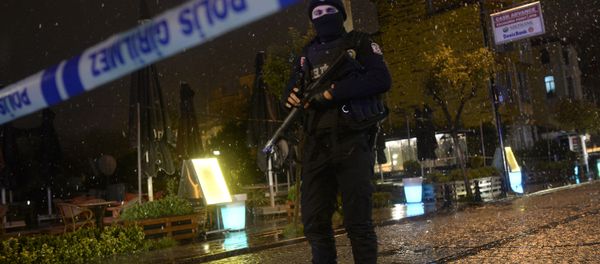 A police officer stands guard along a street after a female suicide bomber was killed on January 6, 2015 A police officer stands guard along a street after a female suicide bomber was killed on January 6, 2015 - Sputnik International