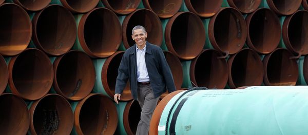 President Barack Obama arriving at the TransCanada Stillwater Pipe Yard in Cushing. President Barack Obama arriving at the TransCanada Stillwater Pipe Yard in Cushing. - Sputnik International