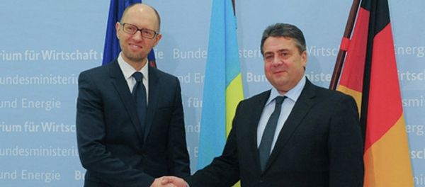 Ukrainian Prime Minister Arseniy Yatsenyuk’s meeting with German Vice Chancellor Sigmar Gabriel in Berlin Ukrainian Prime Minister Arseniy Yatsenyuk’s meeting with German Vice Chancellor Sigmar Gabriel in Berlin - Sputnik International