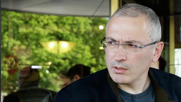 Mikhail Khodorkovsky meets with journalists in Donetsk - Sputnik International