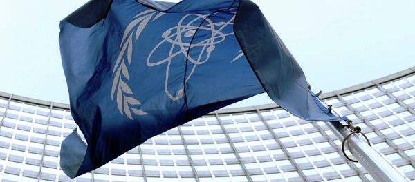 The flag of the International Atomic Energy Agency (IAEA) flies in front of the Vienna headquarters at the Vienna International Center, Friday, March 27, 2009 The flag of the International Atomic Energy Agency (IAEA) flies in front of the Vienna headquarters at the Vienna International Center, Friday, March 27, 2009 - Sputnik International