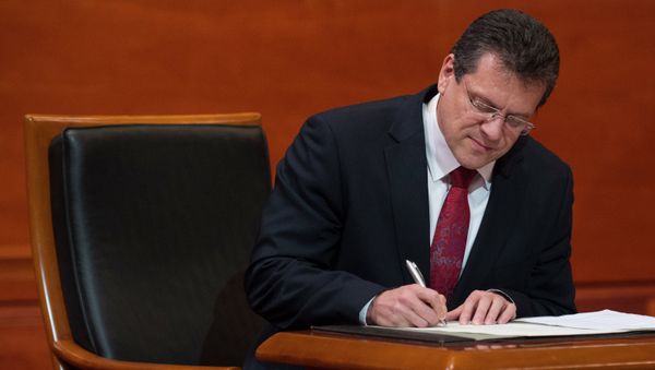 European Commissioner for Energy Union Maros Sefcovic European Commissioner for Energy Union Maros Sefcovic - Sputnik International