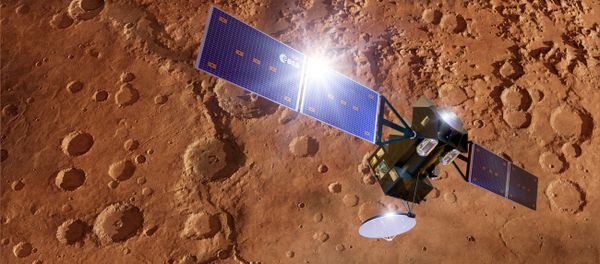 ExoMars TGO spacecraft at Mars, artwork ExoMars TGO spacecraft at Mars, artwork - Sputnik International