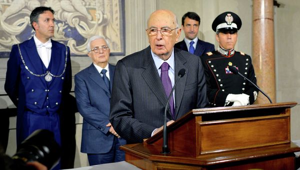 Italian president Giorgio Napolitano - Sputnik International
