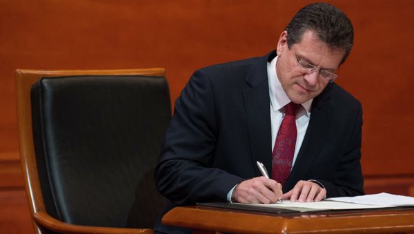 European Commissioner for Energy Union Maros Sefcovic - Sputnik International