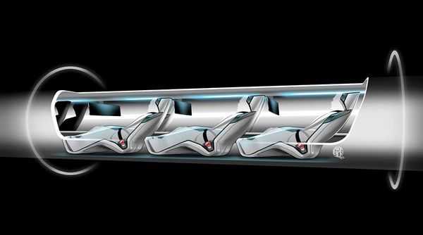 Hyperloop capsule with passengers onboard - Sputnik International