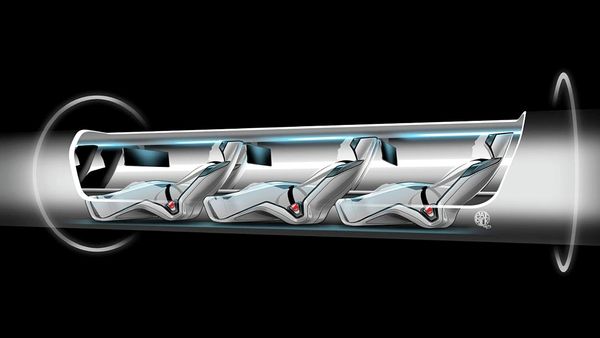 Hyperloop capsule with passengers onboard - Sputnik International