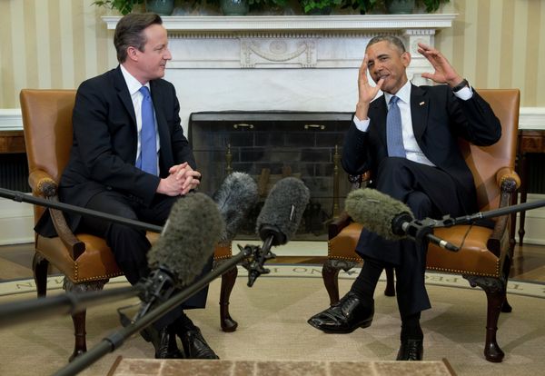 President Barack Obama meets with British Prime Minister David Cameron, Friday, Jan. 16, 2015, in the Oval Office of the White House in Washington - Sputnik International