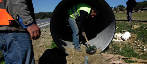 The pipeline is part of a project now under construction to convey water from the Turkish mainland to the breakaway north of ethnically split Cyprus The pipeline is part of a project now under construction to convey water from the Turkish mainland to the breakaway north of ethnically split Cyprus - Sputnik International