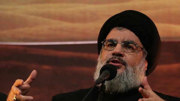 Hezbollah leader Sheik Hassan Nasrallah Hezbollah leader Sheik Hassan Nasrallah - Sputnik International