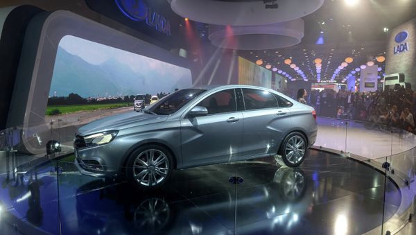 Lada Vesta / Moscow International Automobile Salon 2014 - Sputnik International