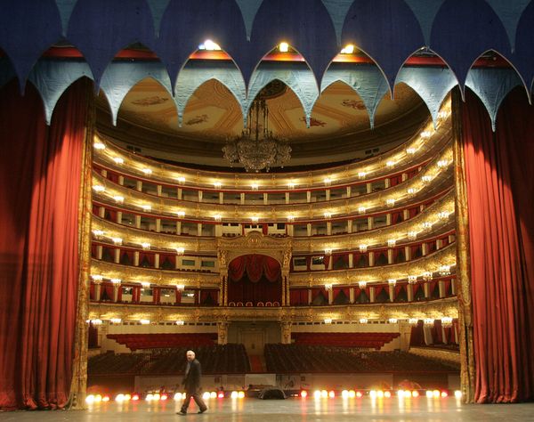General view of the hall from the Bolshoi Theatre stage in Moscow - Sputnik International
