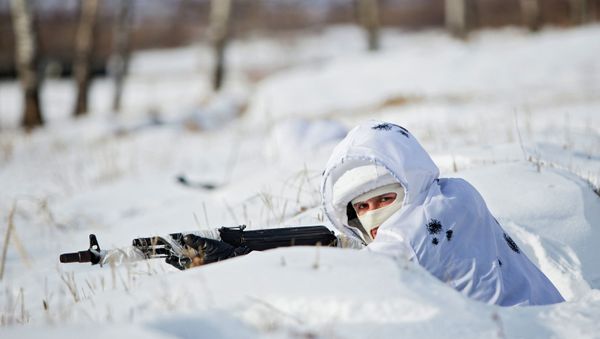 Training of cadets in the Arctic division DVVKU - Sputnik International