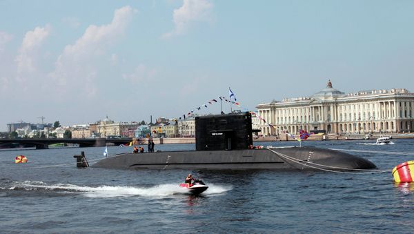 Diesel submarine Saint Petersburg (project LADA) in the Neva waters. Diesel submarine Saint Petersburg (project LADA) in the Neva waters. - Sputnik International