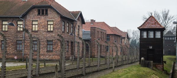 Auschwitz concentration camp Museum. 20.01.2015 in Oswiecim, Poland. In the picture: barbed wire fence surrounded the camp Auschwitz concentration camp Museum. 20.01.2015 in Oswiecim, Poland. In the picture: barbed wire fence surrounded the camp - Sputnik International