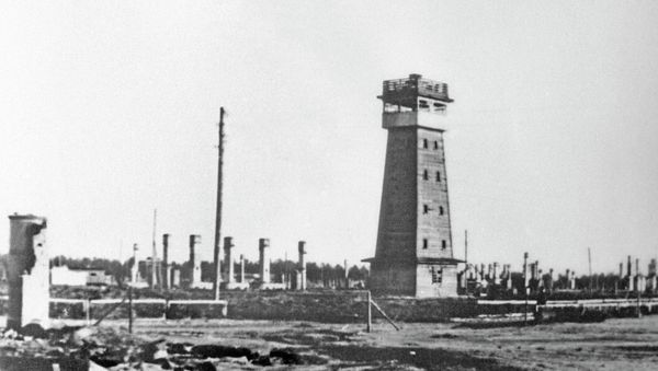 The Salaspils concentration camp, in which hundreds of thousands of people of Riga and other cities were killed during the Nazi occupation of Latvia. - Sputnik International