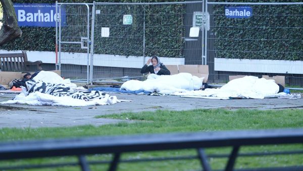 Romanian travellers have once again descended on Marble Arch, fuelling concerns of a repeat of the long-running saga that blighted the area last summer. - Sputnik International