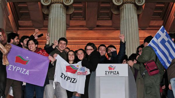 Supporters of Syriza Supporters of Syriza - Sputnik International