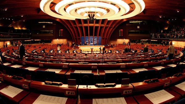General view of the plenary room of the Council of Europe in Strasbourg, eastern France - Sputnik International