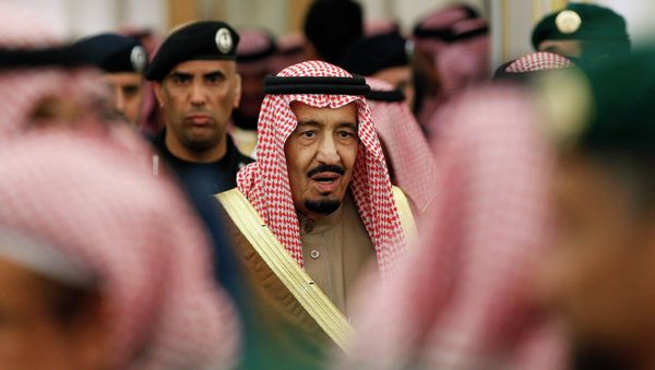 New Saudi King Salman attends a ceremony with world leaders offering their condolences following the death of the late Saudi King, Abdullah bin Abdulaziz, at the Diwan royal palace in Riyadh January 24, 2015. - Sputnik International
