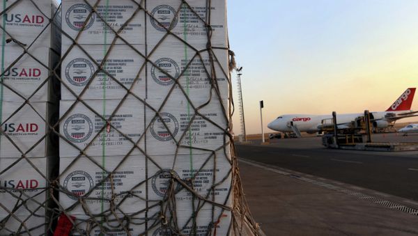 Humanitarian aid supplies from USAID Humanitarian aid supplies from USAID - Sputnik International